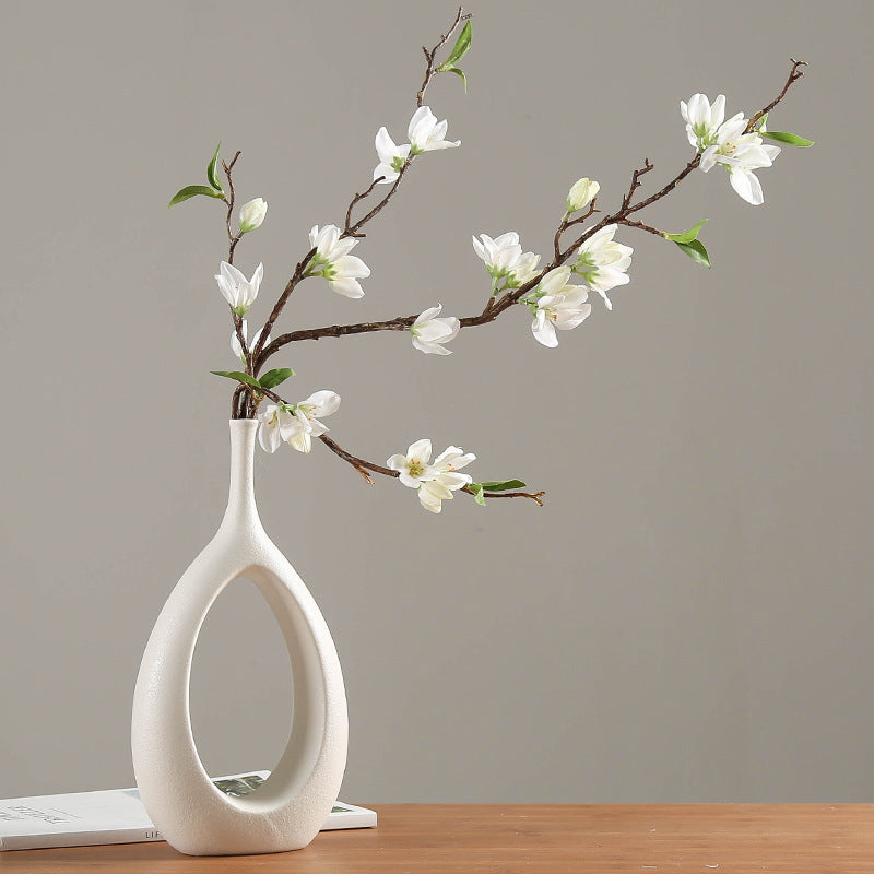 Nordic creative white ceramic vase